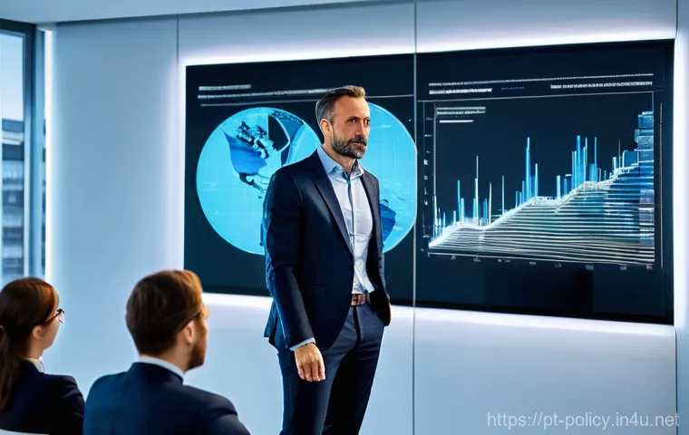 정책분석사와 직무 관련 최신 데이터 트렌드 - **A Data-Driven Policy Team in Action:**
A vibrant, sunlit, modern meeting room in a European ci...