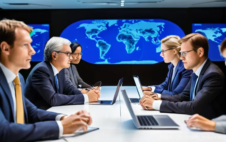 정책분석사 자격증 취득 후 해외 진출 - **Prompt 1: Global Policy Makers in Action**
"A diverse group of policy analysts, both male and ...