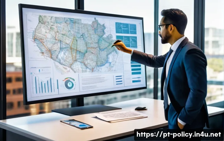 정책분석사와 직무 성과와 성공 사례 연구와 경력 개발 - **Prompt:** A professional and inspiring image of a public policy analyst in action, embodying both ...