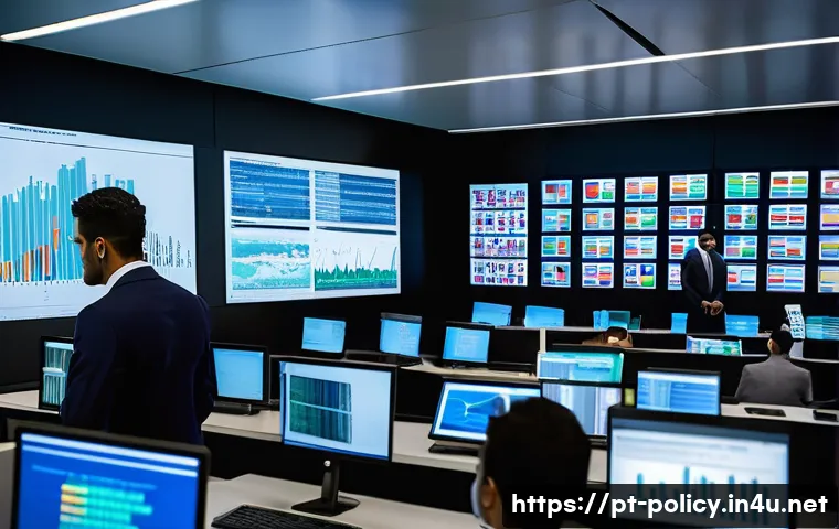 정책분석사와 데이터 분석 성공 사례 연구 - A modern Brazilian public health control room with diverse professionals analyzing real-time epidemi...