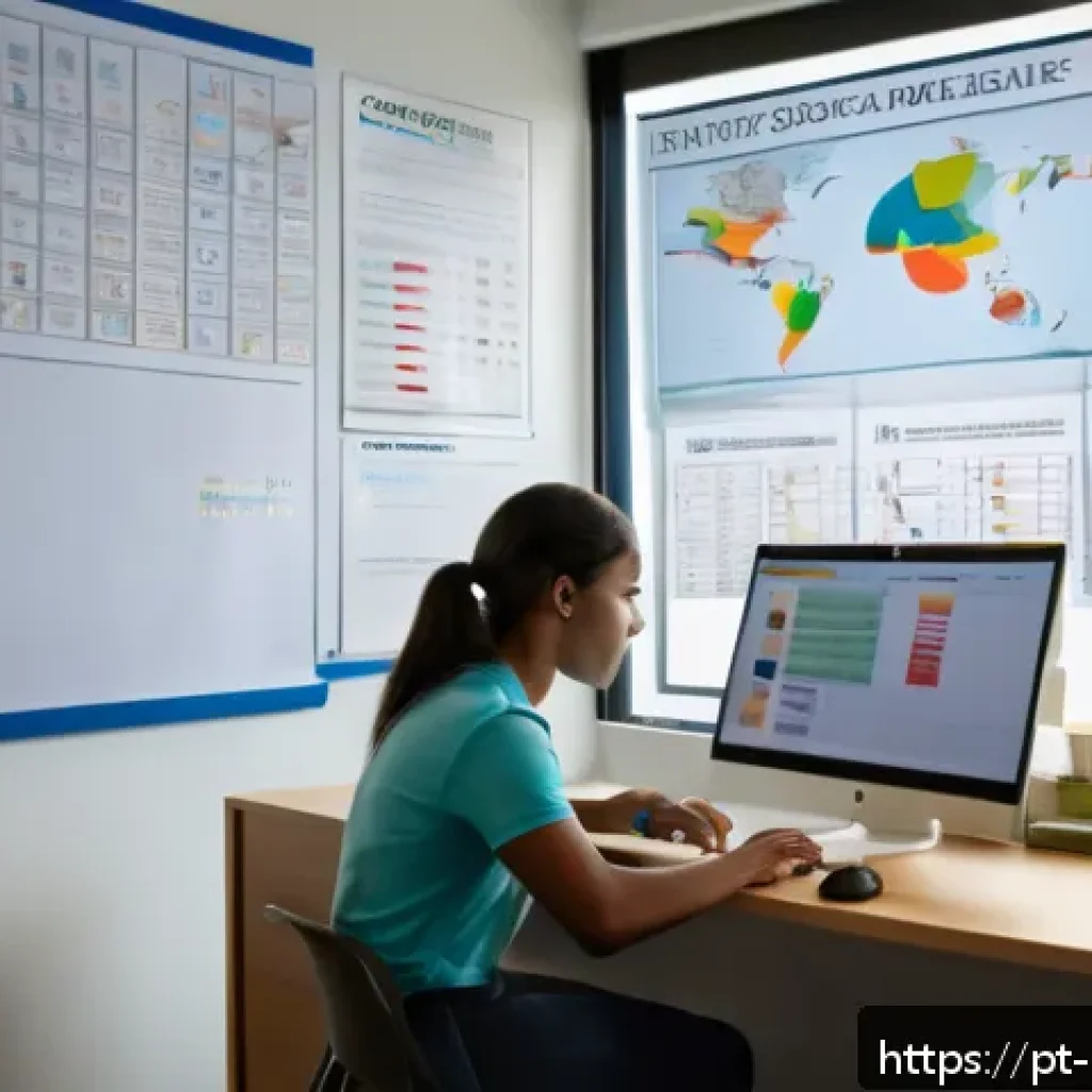 정책분석사 시험 커트라인 정보 - A modern study room scene with a focused young adult studying intensely for a public policy analyst ...